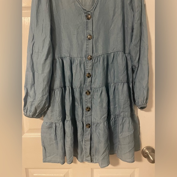 Mine long sleeve chambray dress - Picture 8 of 13